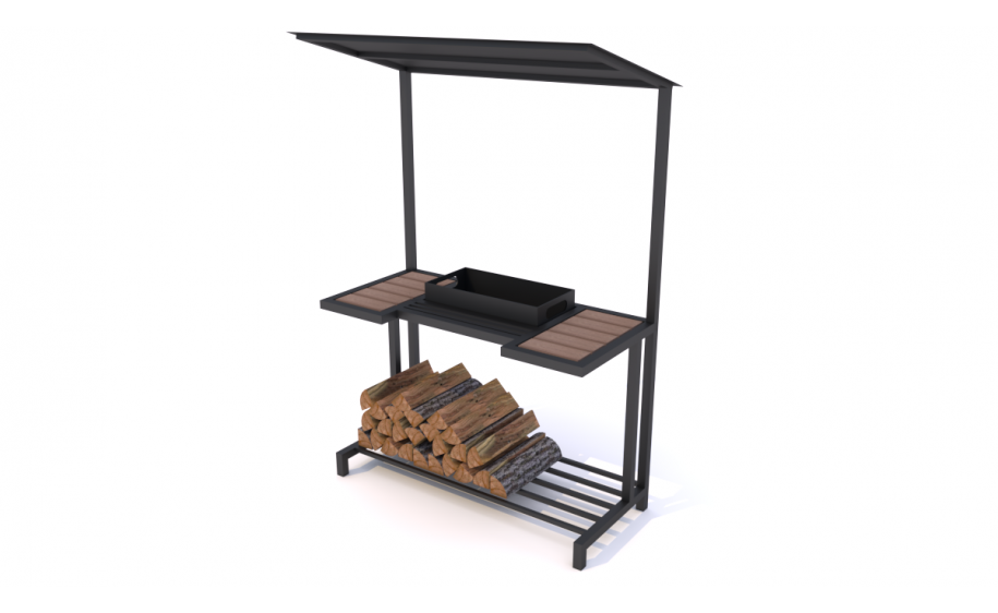 Мангал "Дачный Люкс" с крышей