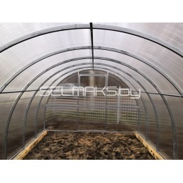 Теплица «АгроЛюкс» 4 метра с поликарбонатом Скарб 4 мм 0,60 кг/м2