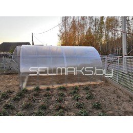 Теплица «АгроЛюкс» 4 метра с поликарбонатом Скарб 4 мм 0,60 кг/м2