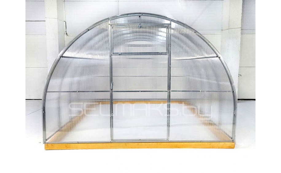 Теплица «Агроном Люкс» 4 метра с поликарбонатом Экосот 4 мм 0,42 кг/м2