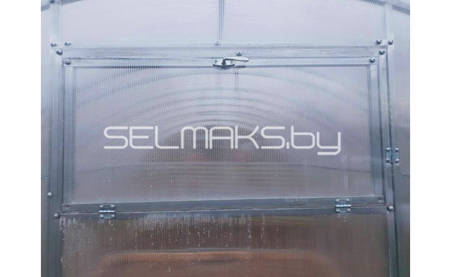 Теплица "Агроном Сила" 10 метров с поликарбонатом Парничок 4 мм 0,46 кг/м2