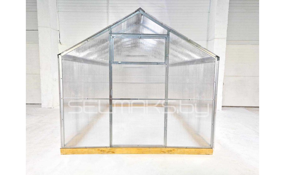 Теплица «Агроном Классик Плюс» 10 метров с поликарбонатом Скарб 4 мм 0,60 кг/м2